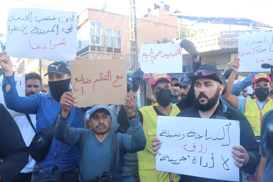 وقفة احتجاجية لأصحاب الدراجات النارية في قامشلو