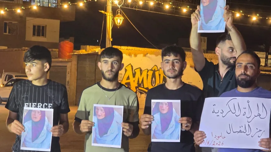 وقفة احتجاجية في عامودا تنديداً بالاعتداءات على الكرد في تل عران
