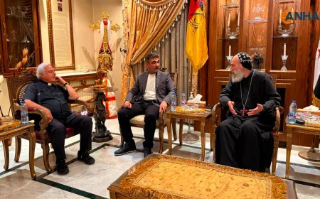 ممثل البطريرك إغناطيوس بطريرك السريان الأرثوذكس في العالم يلتقي قيادات كردية
