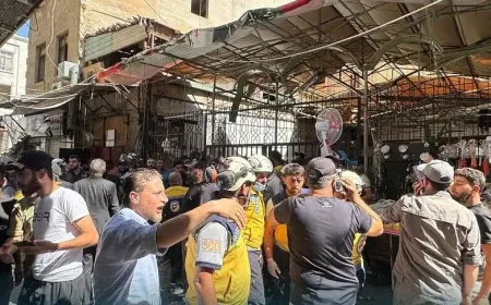 ارتفاع حصيلة ضحايا تفجير مقهى المحامين في دمشق إلى 10 قتلى