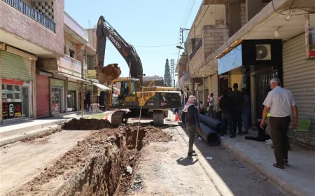 بلدية تل تمر تشارف على الانتهاء من مشروعين لتطوير شبكة الصرف الصحي