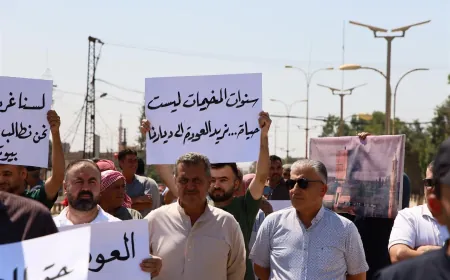نازحو سري كانيه يؤكدون مواصلة الاحتجاجات حتى تنفذ مطالبهم 