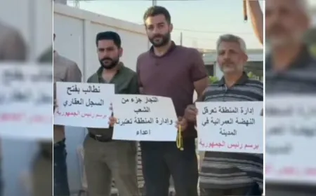 احتجاجات في مدينة الباب للمطالبة بمكافحة الفساد