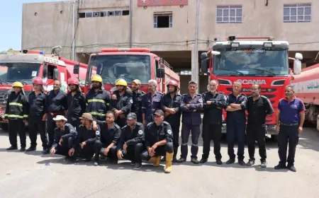 فوج إطفاء قامشلو ينهي خطة الطوارئ الخاصة بحماية المحاصيل الزراعية