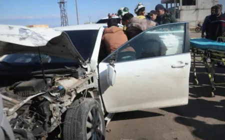وفاة شخصين وإصابة 23 آخرين في 20 حادث سير بسوريا خلال 24 ساعة