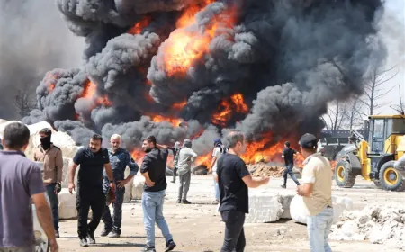 اندلاع حريق في محلج القطن بمدينة الحسكة