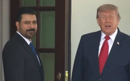 ترامب يستقبل رئيس الوزراء العراقي في البيت الابيض