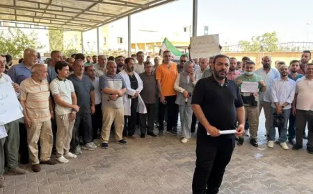 احتجاج في الرقة تنديداً بالاعتداءات المتكررة على الكوادر الطبية