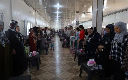 أهالي جل آغا وكركي لكي يقدمون واجب العزاء لذوي ثلاثة شهداء ويؤكدون مواصلة دربهم