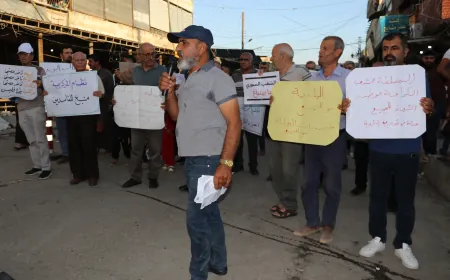 أهالي مدينة قامشلو يحتجون مطالبين بتحسين الأوضاع المعيشية والخدمية