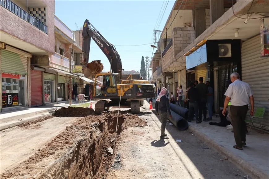 بلدية تل تمر تشارف على الانتهاء من مشروعين لتطوير شبكة الصرف الصحي