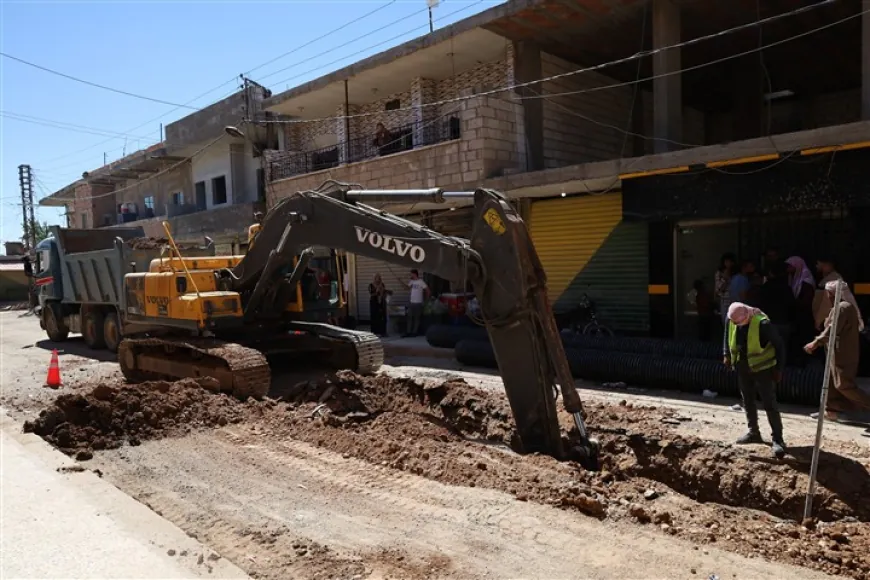 بلدية تل تمر تشارف على الانتهاء من مشروعين لتطوير شبكة الصرف الصحي