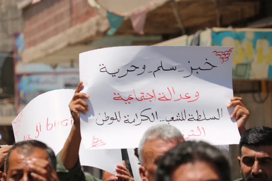 وقفة احتجاجية لأهالي الدرباسية ضد غلاء الأسعار
