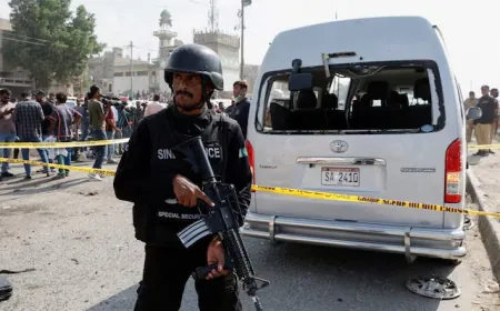 مقتل 14 شخصاً في تفجير أمام مركز شرطة في باكستان