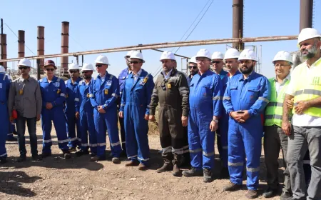 وفد من الشركة السورية للبترول و(HKN Energy) يتفقد منشآت رميلان