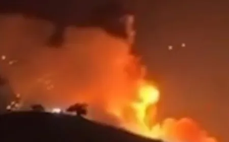 إصابة 18 شخصاً جراء انفجار وحريق في مستودع وقود بالسليمانية