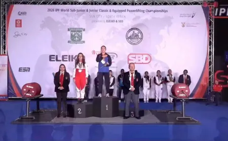 ابنة كوباني ميرغان حجي تحرز ثلاث ذهبيات وفضية في بطولة العالم للقوة البدنية