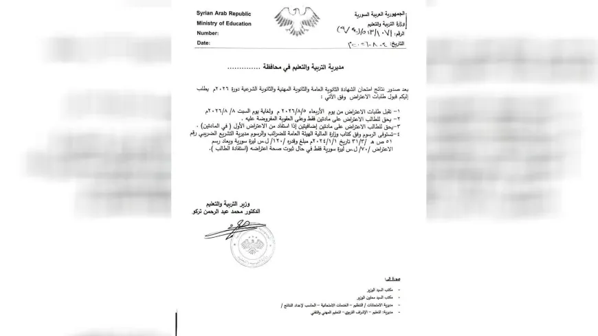 فتح باب الاعتراض على نتائج الثانوية غداً بعد انتقادات رافقت إعلانها أمس