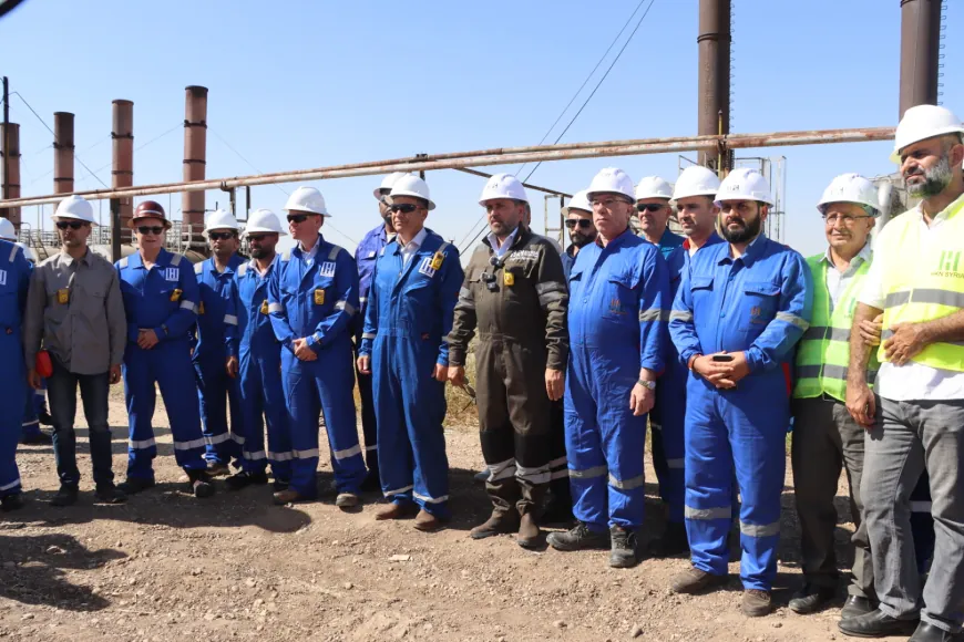 وفد من الشركة السورية للبترول و(HKN Energy) يتفقد منشآت رميلان