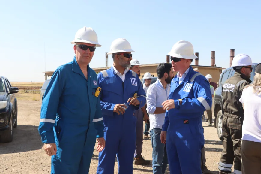 وفد من الشركة السورية للبترول و(HKN Energy) يتفقد منشآت رميلان