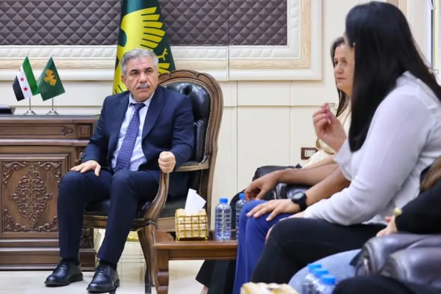 محافظ الحسكة يستقبل وفداً من المؤسسة السريانية الاجتماعية الثقافية