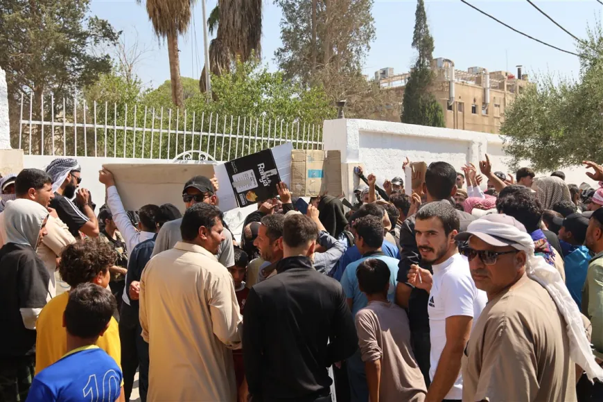 وقفة احتجاجية لمهجري سري كانيه للمطالبة بالتعويضات
