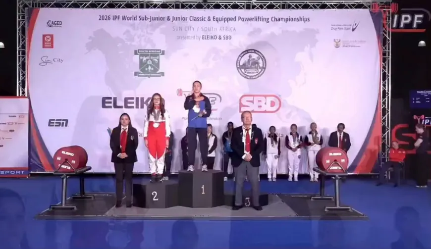 ابنة كوباني ميرغان حجي تحرز ثلاث ذهبيات وفضية في بطولة العالم للقوة البدنية