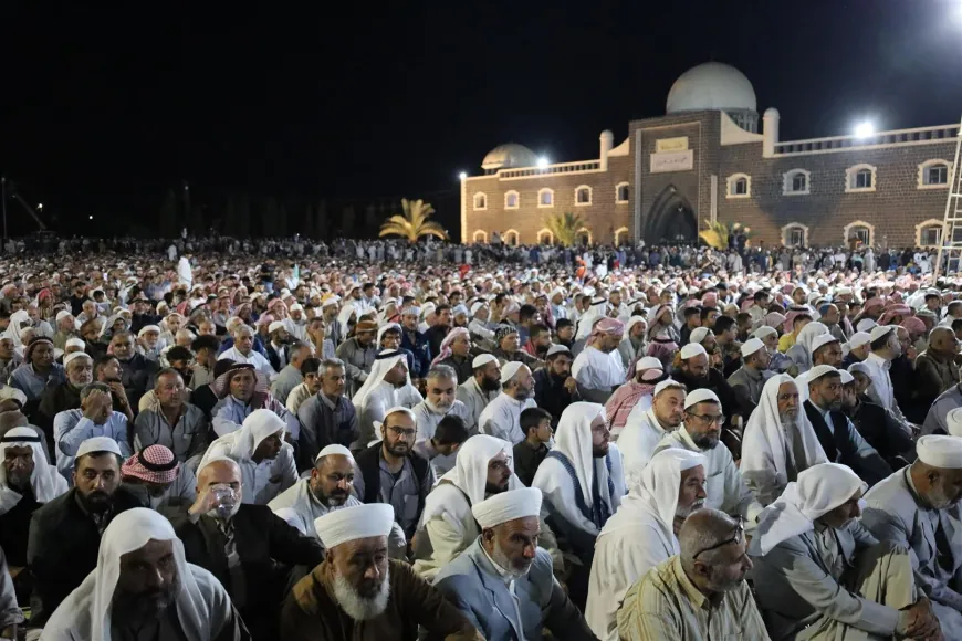 الآلاف يحيون ذكرى المولد النبوي في تل عرفان بريف الحسكة