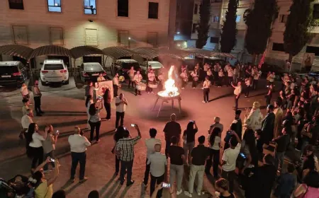 السويداء تحيي عيد الصليب في كنيسة القديس جاورجيوس
