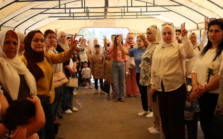 اختتام فعاليات خيمة اعتصام طلبة قامشلو المطالبة بالتعليم باللغة الأم