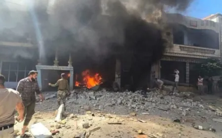 قتيل وخمسة مصابين بانفجار وحريق داخل محلين وسط مدينة نوى