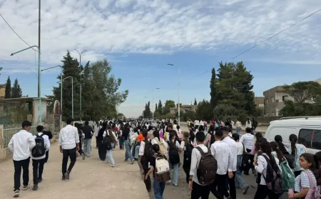 طلبة مدرسة في رميلان يحتجون على التعامل مع الكردية ويطالبون بمحاسبة المدير