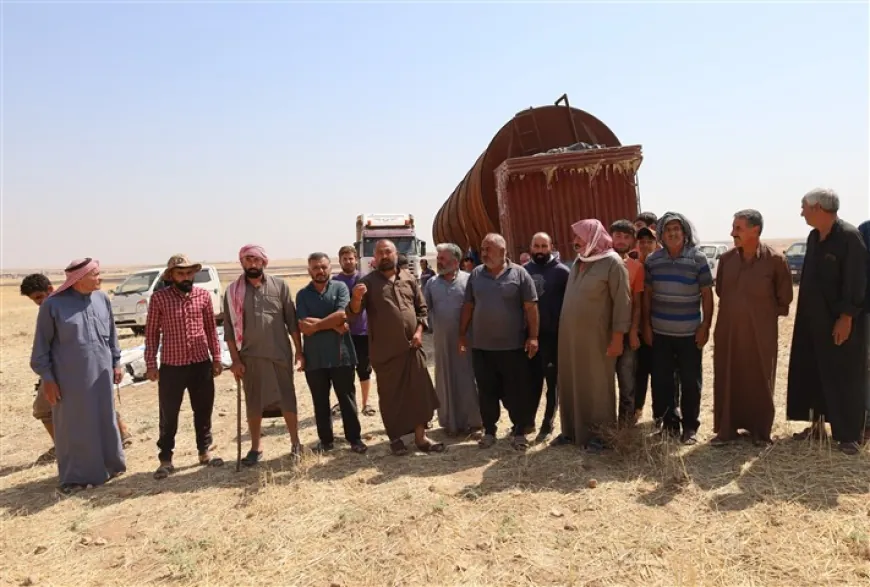 أهالي تل تمر يحتجون على الحراقات البدائية ويطالبون بإزالتها