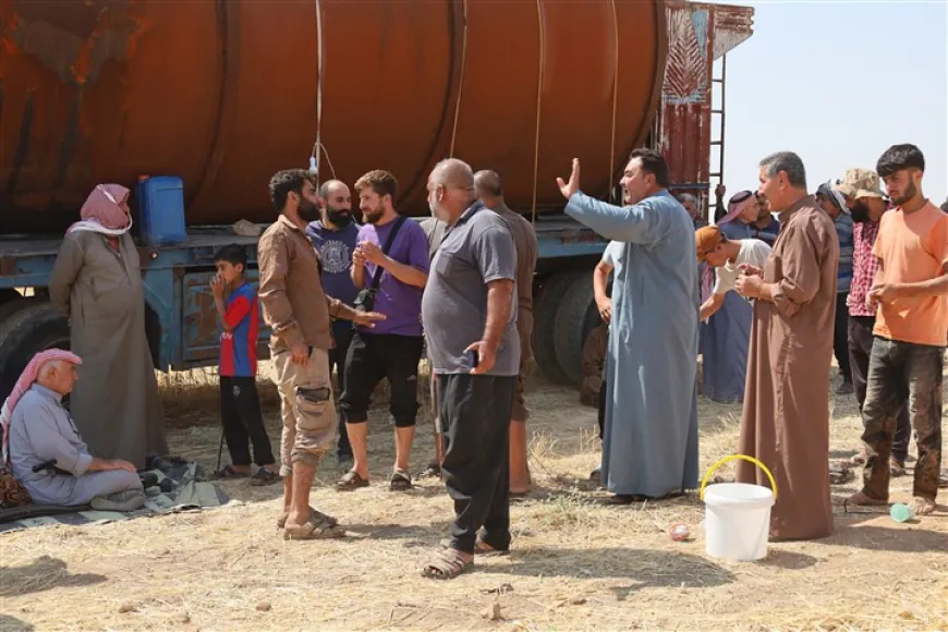 أهالي تل تمر يحتجون على الحراقات البدائية ويطالبون بإزالتها