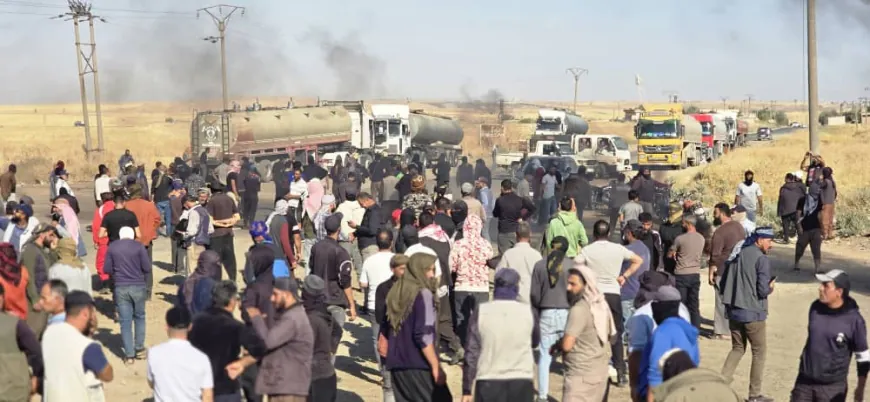 لليوم الثاني.. عمال النفط في الحسكة يواصلون احتجاجهم للمطالبة بإعادتهم إلى العمل