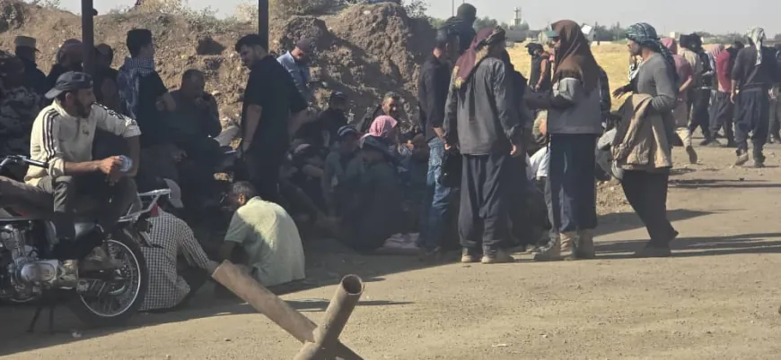 لليوم الثاني.. عمال النفط في الحسكة يواصلون احتجاجهم للمطالبة بإعادتهم إلى العمل
