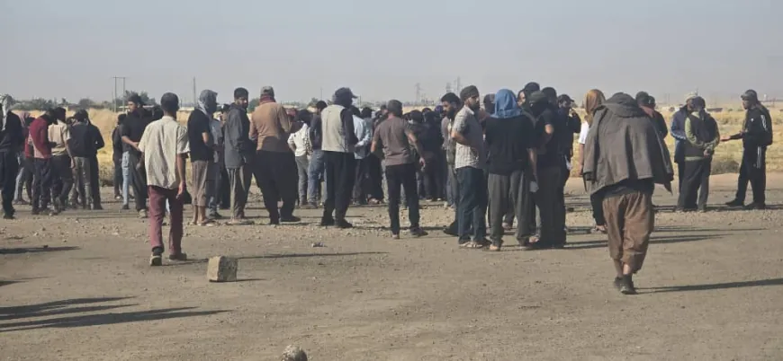 لليوم الثاني.. عمال النفط في الحسكة يواصلون احتجاجهم للمطالبة بإعادتهم إلى العمل