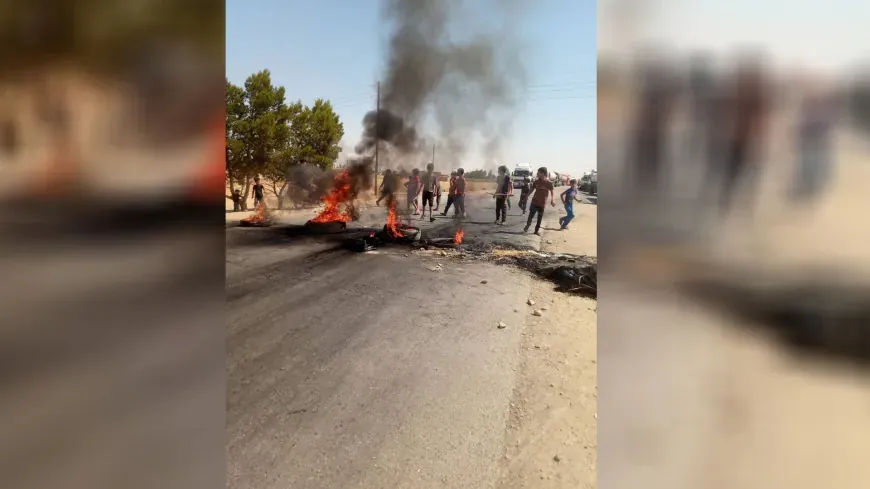 محتجون يمنعون مرور الصهاريج الناقلة للنفط جنوب غرب ديرك