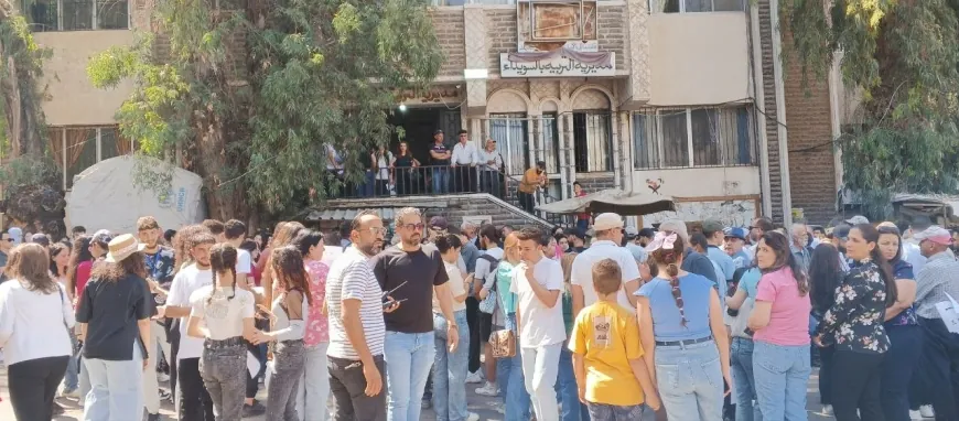 تحرك طلابي في السويداء: التعليم والامتحان حقان بعيداً عن التجاذبات السياسية