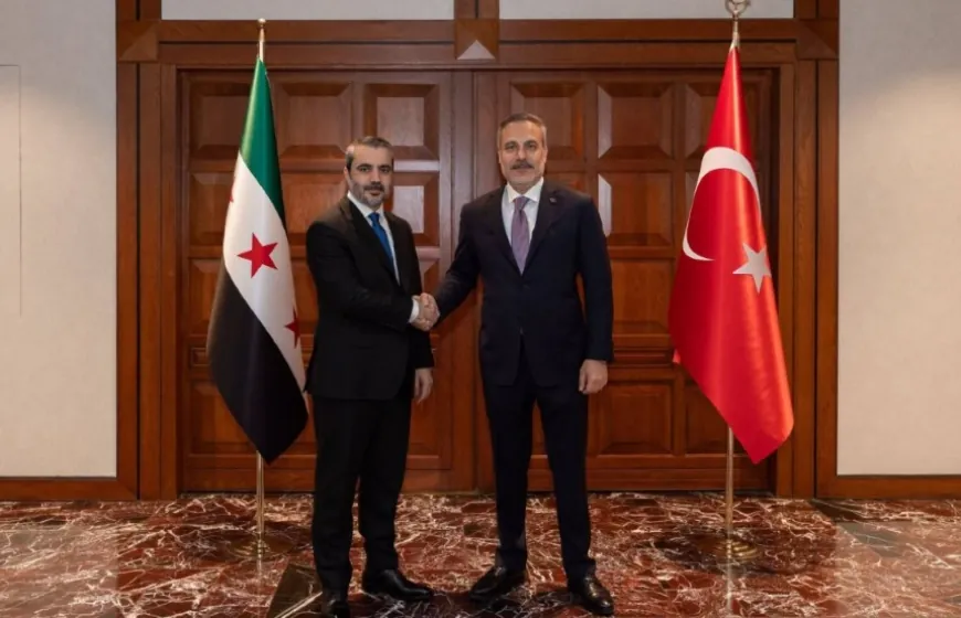 الشيباني يلتقي في أنقرة فيدان وباراك لبحث العلاقات والتطورات الإقليمية