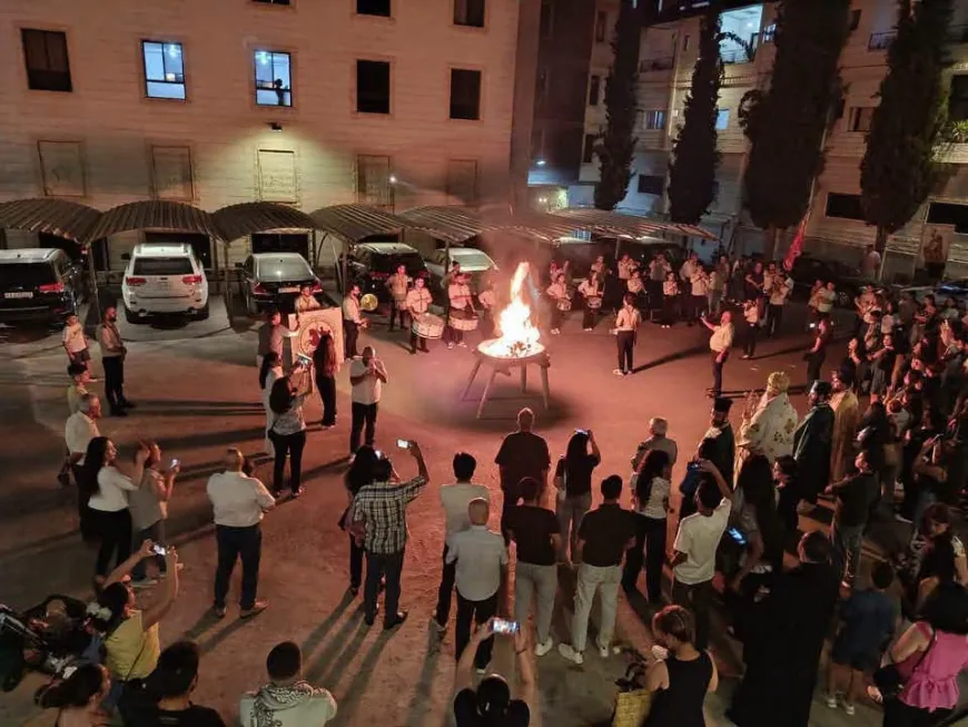 السويداء تحيي عيد الصليب في كنيسة القديس جاورجيوس