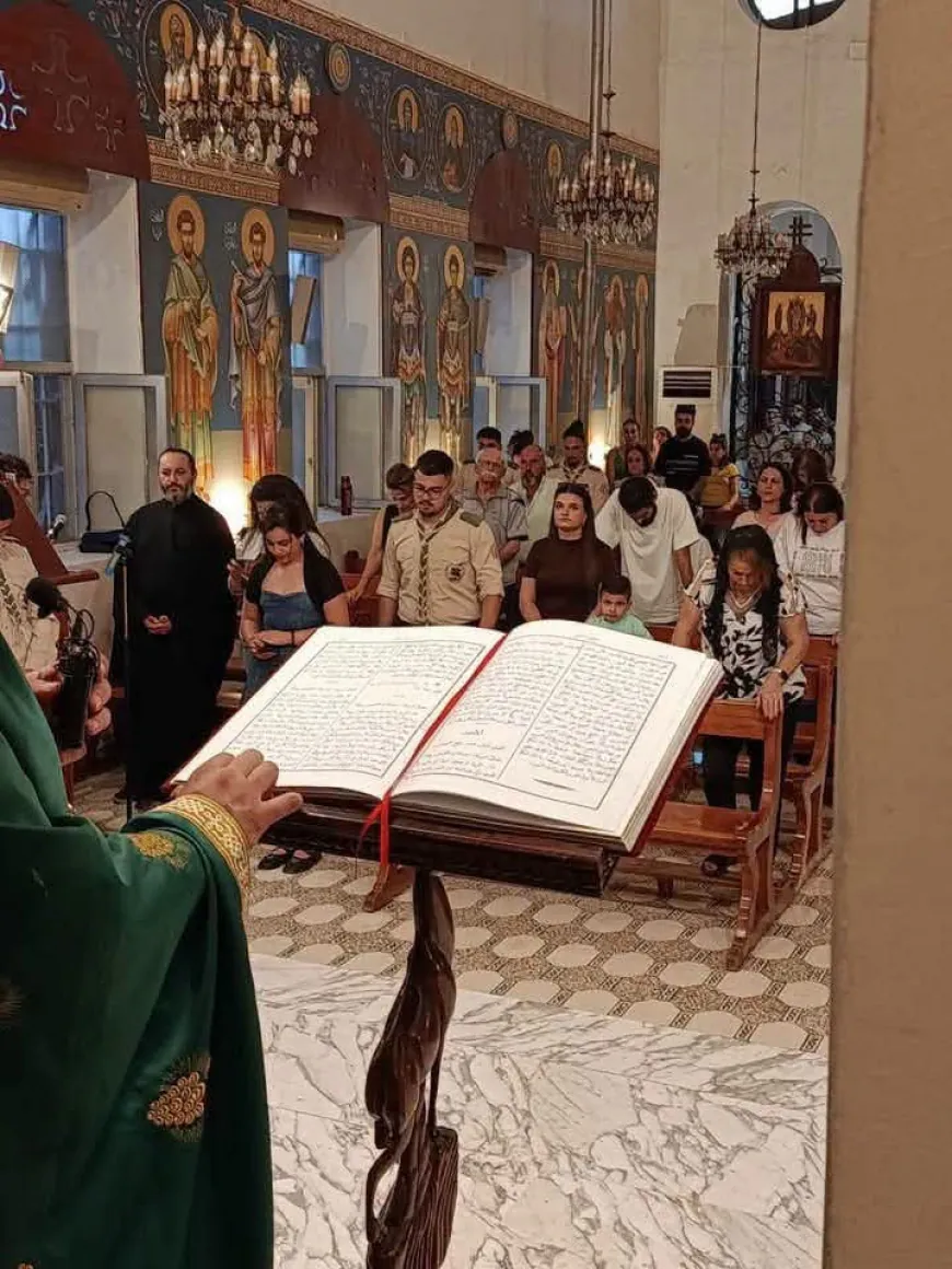 السويداء تحيي عيد الصليب في كنيسة القديس جاورجيوس