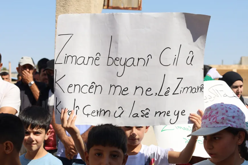 مؤتمر الإسلام الديمقراطي وطلبة بلدة "عابرة" يؤكدون حق التعليم باللغة الكردية