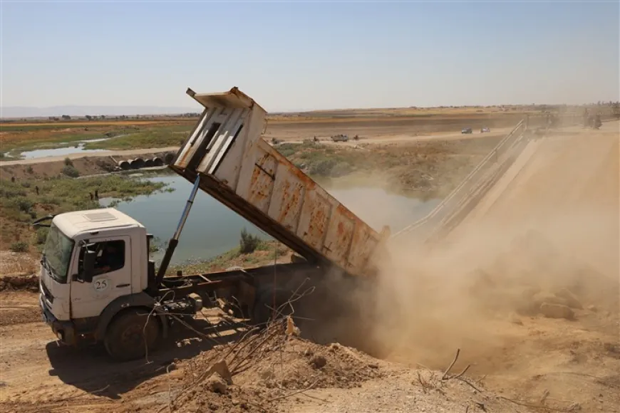 بدء أعمال تأهيل جسر الخابور على طريق M4