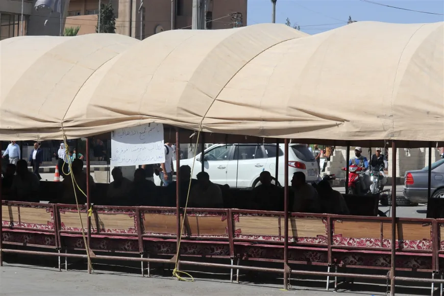 استمرار الاعتصام في الحسكة للمطالبة بتحسين الواقع الخدمي