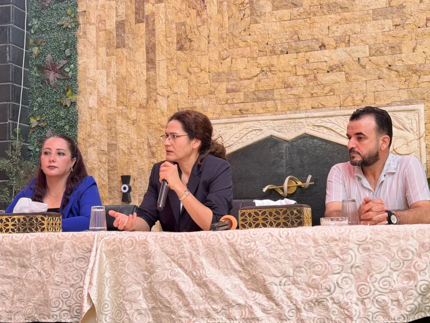 إلهام أحمد تبحث مع كوادر تعليمية في حلب ملف الاندماج ومستقبل اللغة الكردية