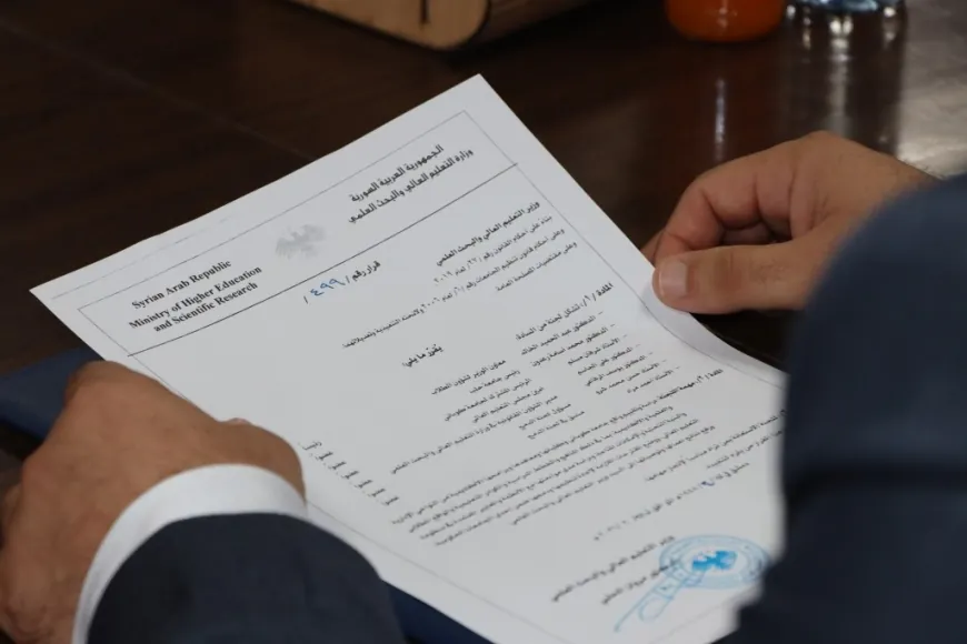 وفد من وزارة التعليم العالي السورية يزور جامعة كوباني