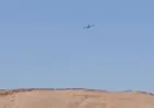تحليق منخفض لطائرة حربية في أجواء مدينة تدمر