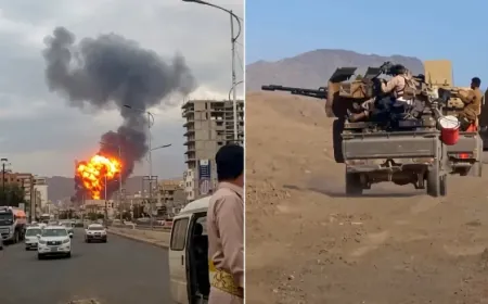 صاروخان يستهدفان مطار عدن والتحالف يدمّر منصتي إطلاق في صعدة