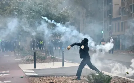 توقيف 1314 شخصاً خلال احتجاجات واسعة في فرنسا